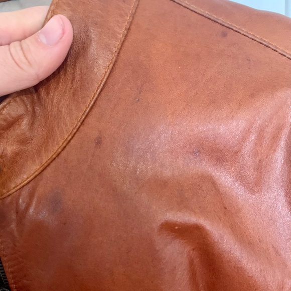 Cognac Leather Jacket from Argentina - Picture 4 of 5